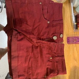 Aeropostal Burgundy Shorts.